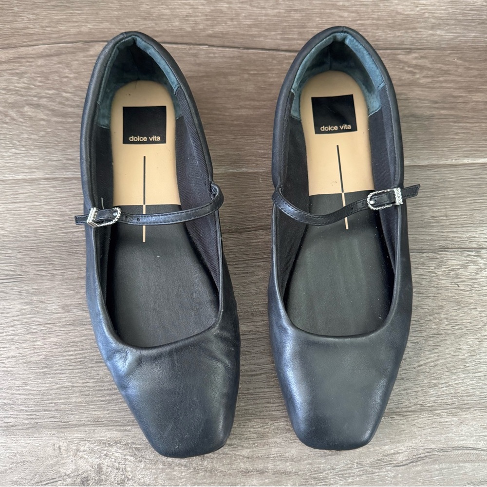 Dolce Vita genuine leather Reyes ballet flat Mary Jane shoes